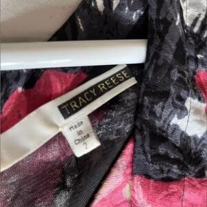 Tracy Reese Womens Multicolor Tie Dye V-Neck Sleeveless Fit & Flare Dress Size 2